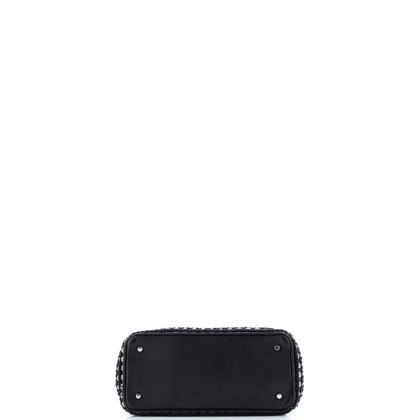 Christian Dior Diorissimo Tote Patch Embellished Metallic Tweed Mini