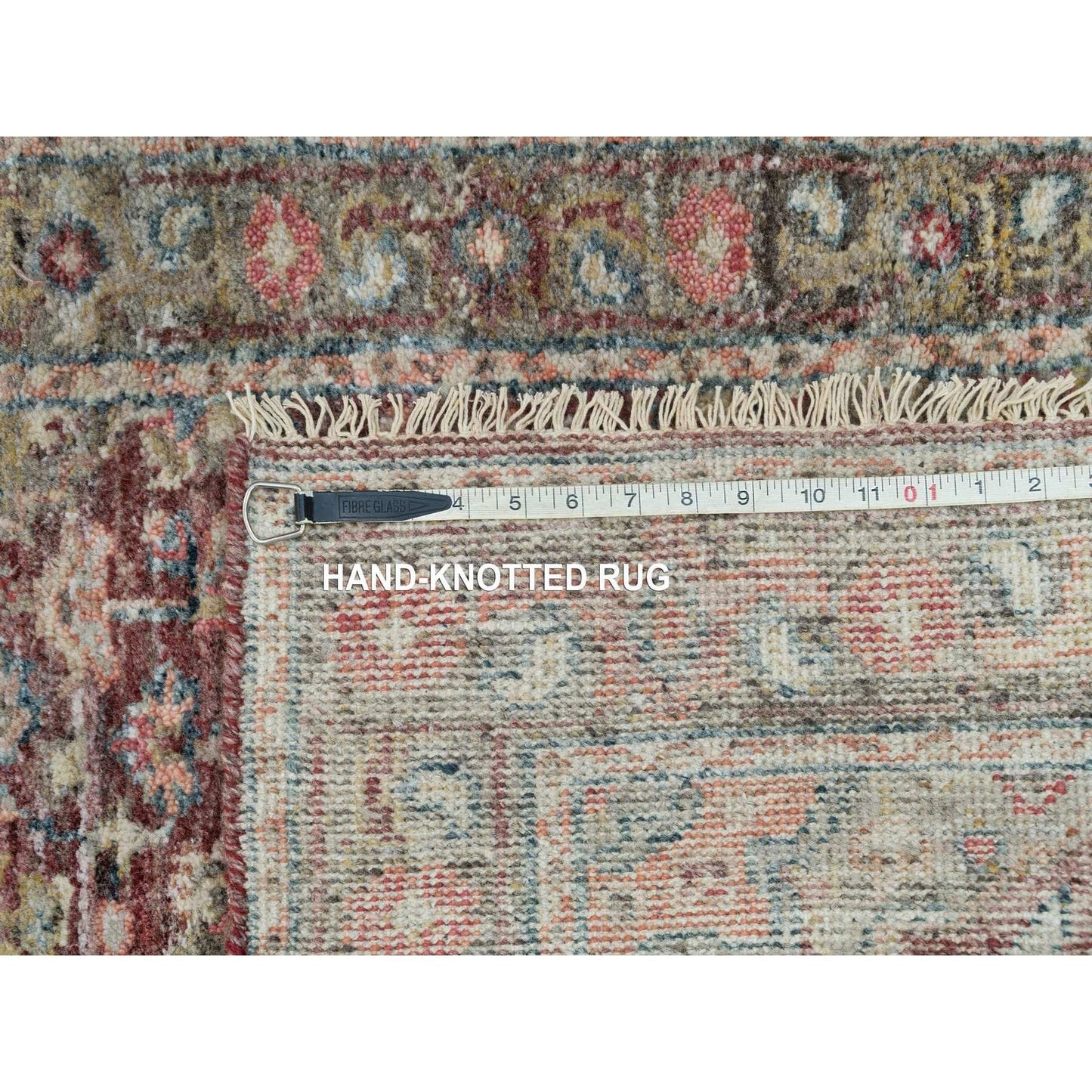 2'6"X18' Red Soft Wool Heriz Revival Hand Knotted Xl Runner Oriental Rug