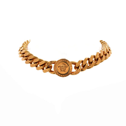 Versace Chain Medusa Necklace Metal