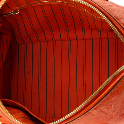 Louis Vuitton Speedy Bandouliere Bag Monogram Empreinte Leather 25