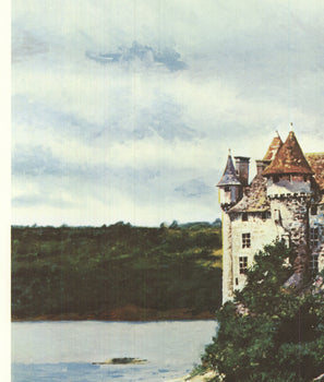Malcolm Morley Rhine Chateau Signed 