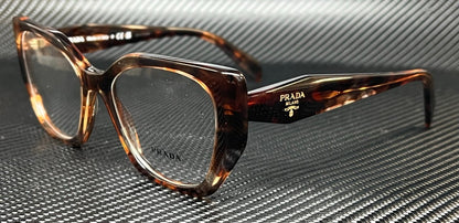 PRADA PR 18WV 07R1O1 Brown Tortoise Women's 54 mm Eyeglasses