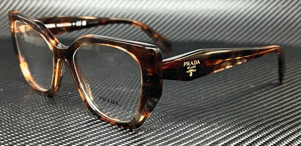 PRADA PR 18WV 07R1O1 Brown Tortoise Women's 54 mm Eyeglasses