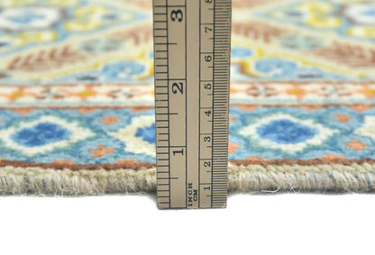 Semi Antique Wool Oriental Rug 9X12 Ft Floral