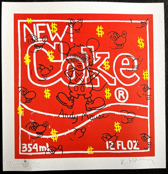 Keith Haring Lithograph From An Signed Numbered Coa Painting