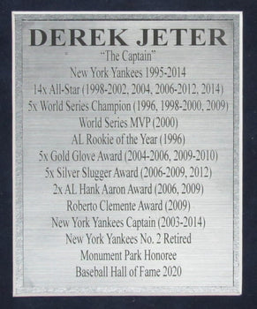Derek Jeter Hof 8X10 Photo Collage With Hof Patch