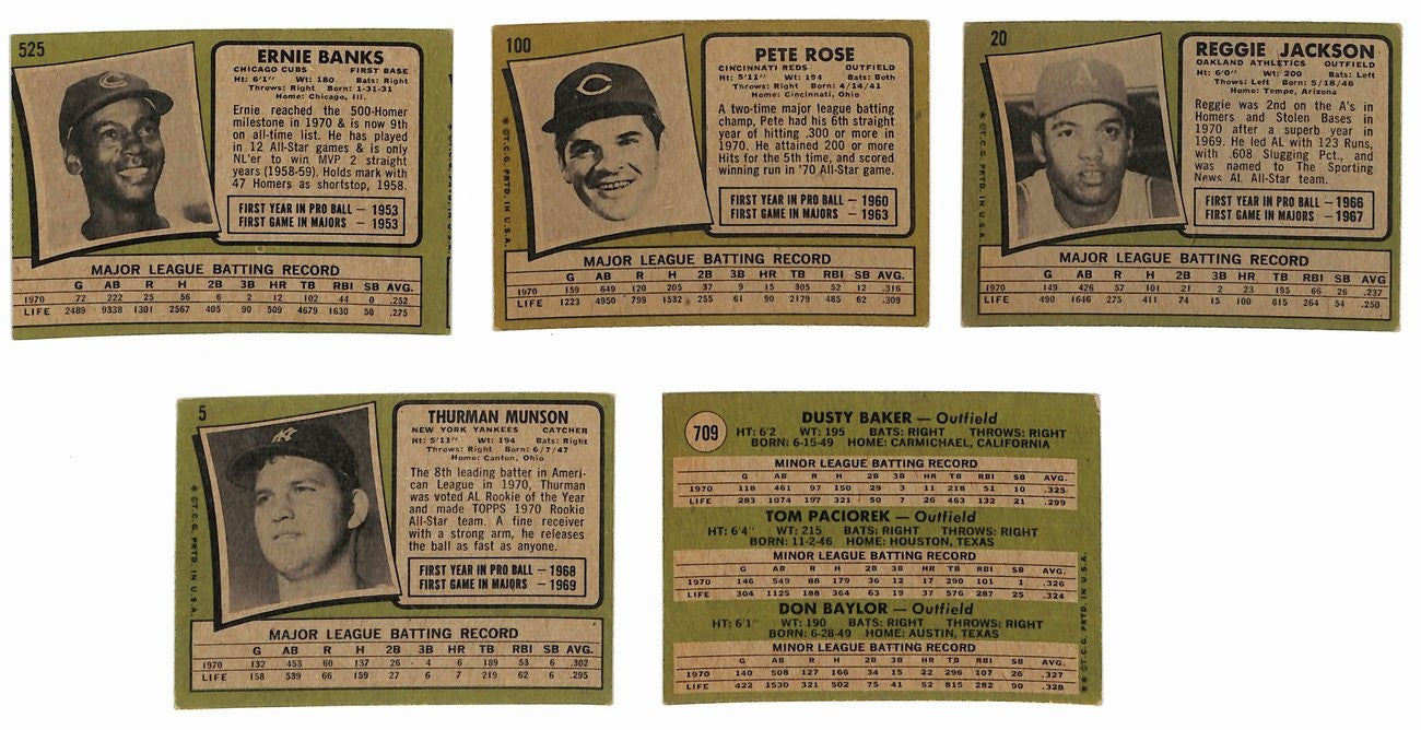1971 Topps Baseball Complete Set (752) Cards Aaron Clemente Munson Ryan 189194