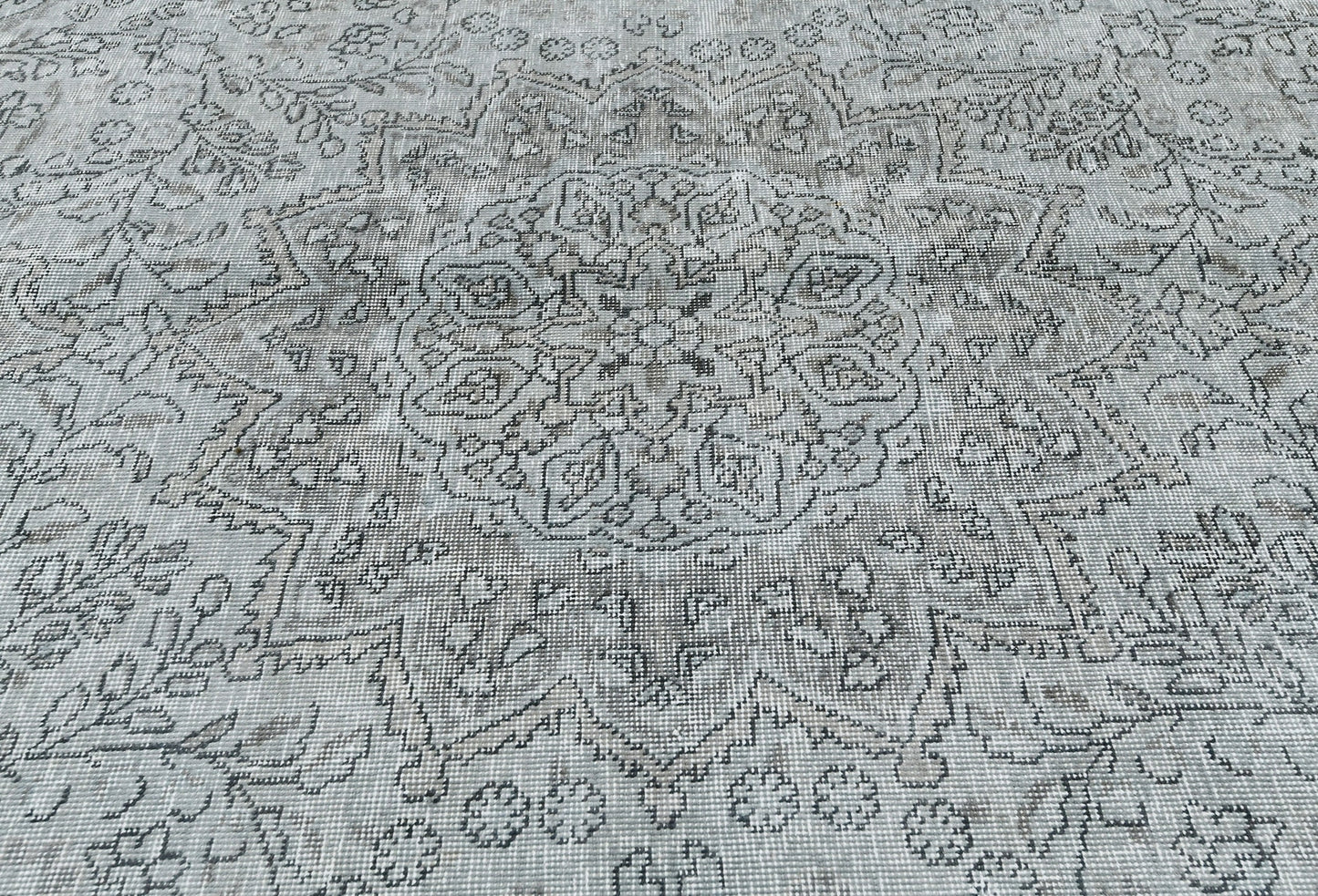 6'7X9 ft Antique Overdyed Distressed Vintage