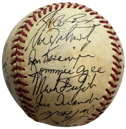 Old Timers Autographed Official National League Baseball