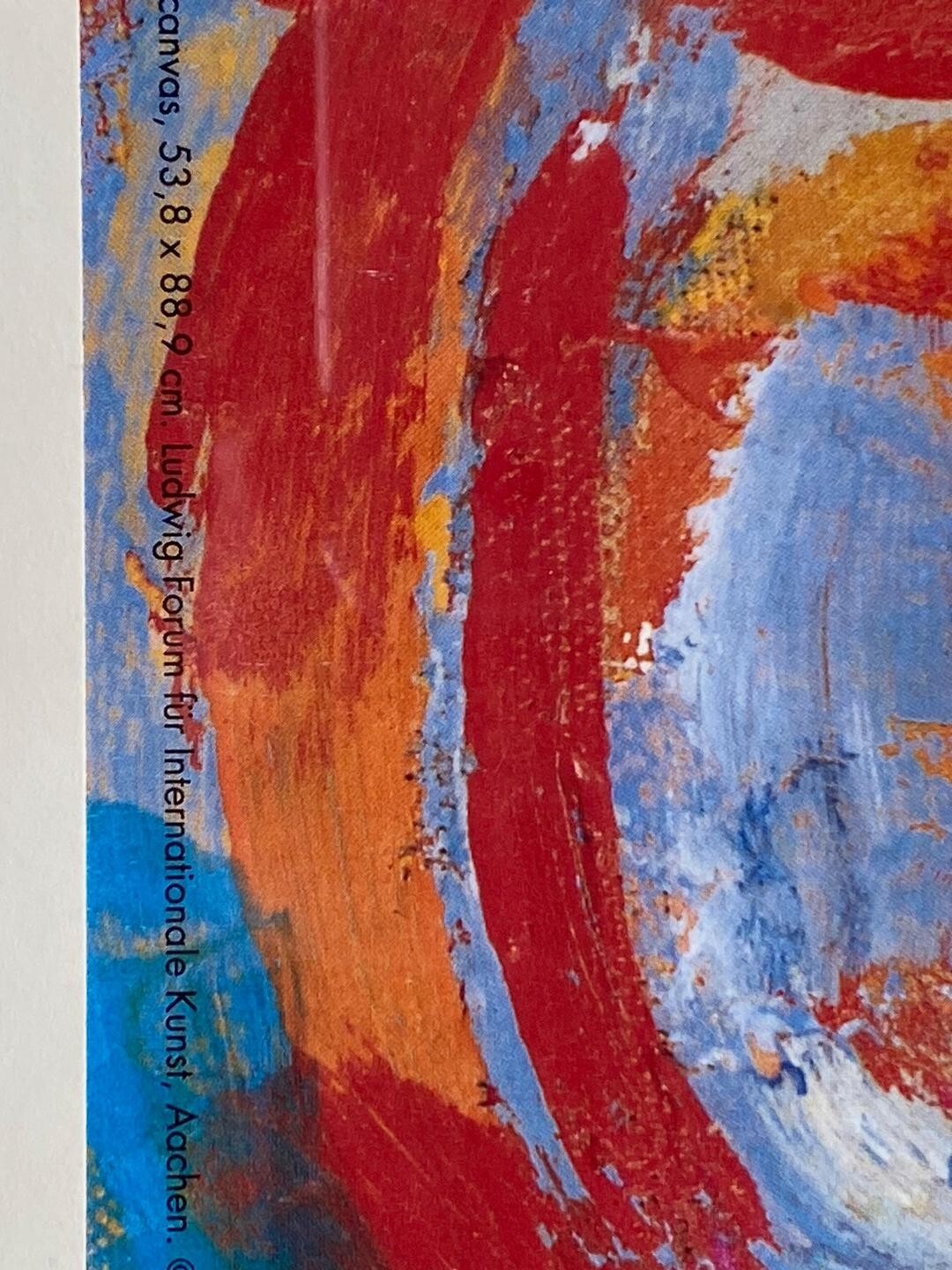 Zero Nine Wax on the newspaper on canvas Poster 1993 Framed - Jasper Johns