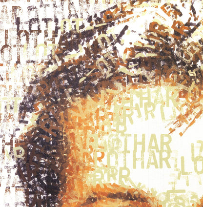 Chris Britz Matt Lothar Signed " Offset Lithograph Pop Art Brown Fa
