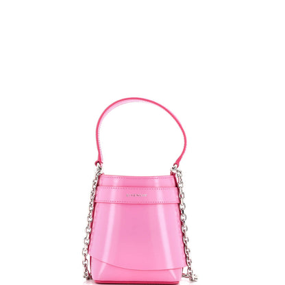 Givenchy Gv Shark Lock Bucket Bag Leather Micro