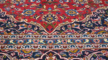 Vintage Wool Oriental Rug Floral Traditional