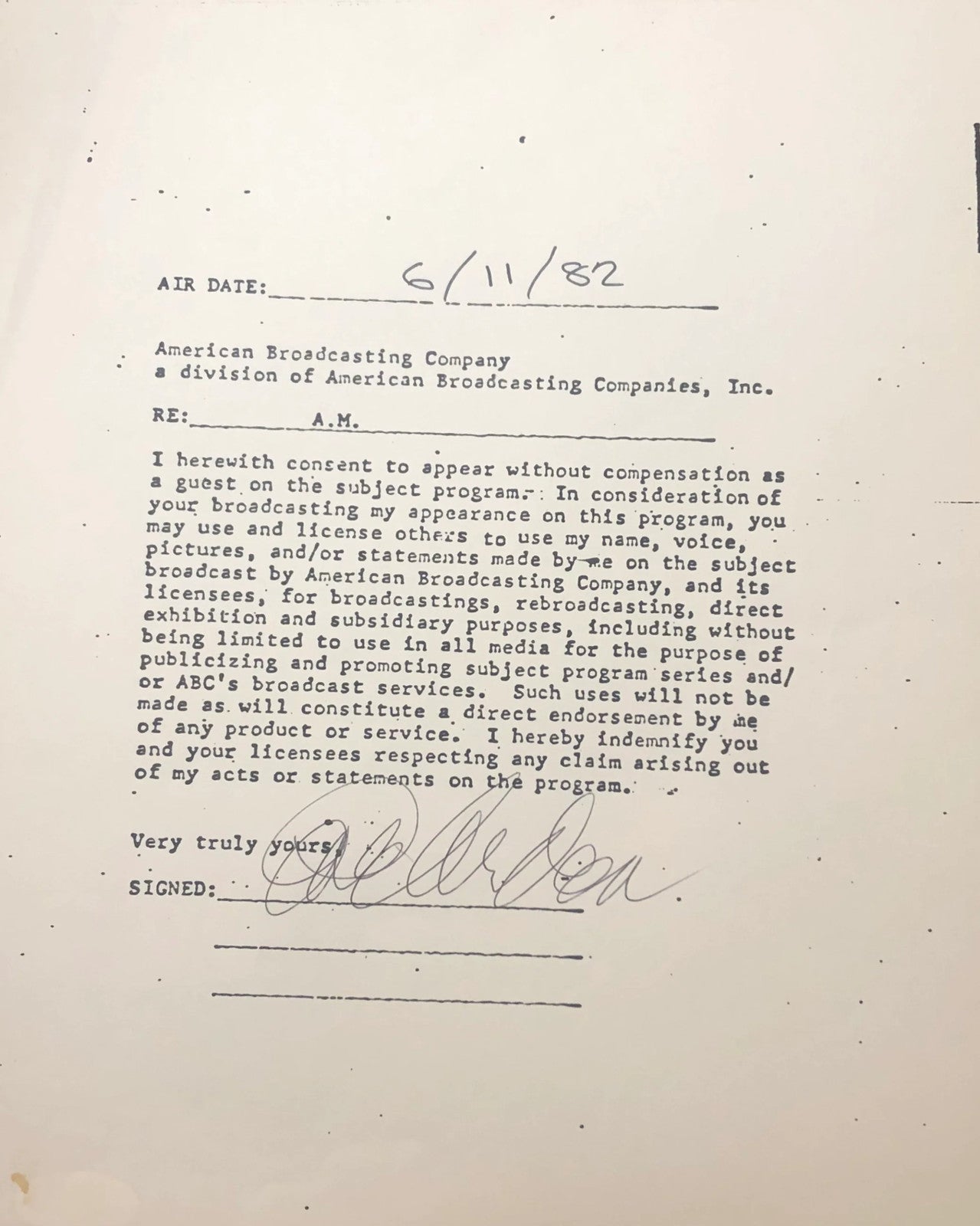 Eve Arden Autographed Contract (Jsa)