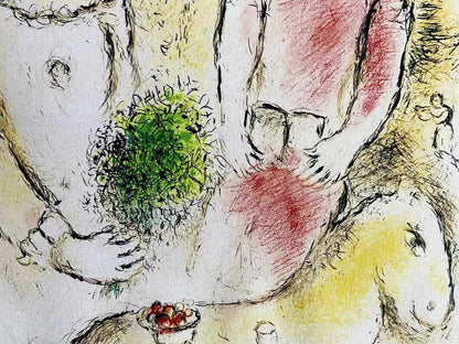 Marc Chagall Lithograph Coa Signed Published 1980 Maeght-Paris