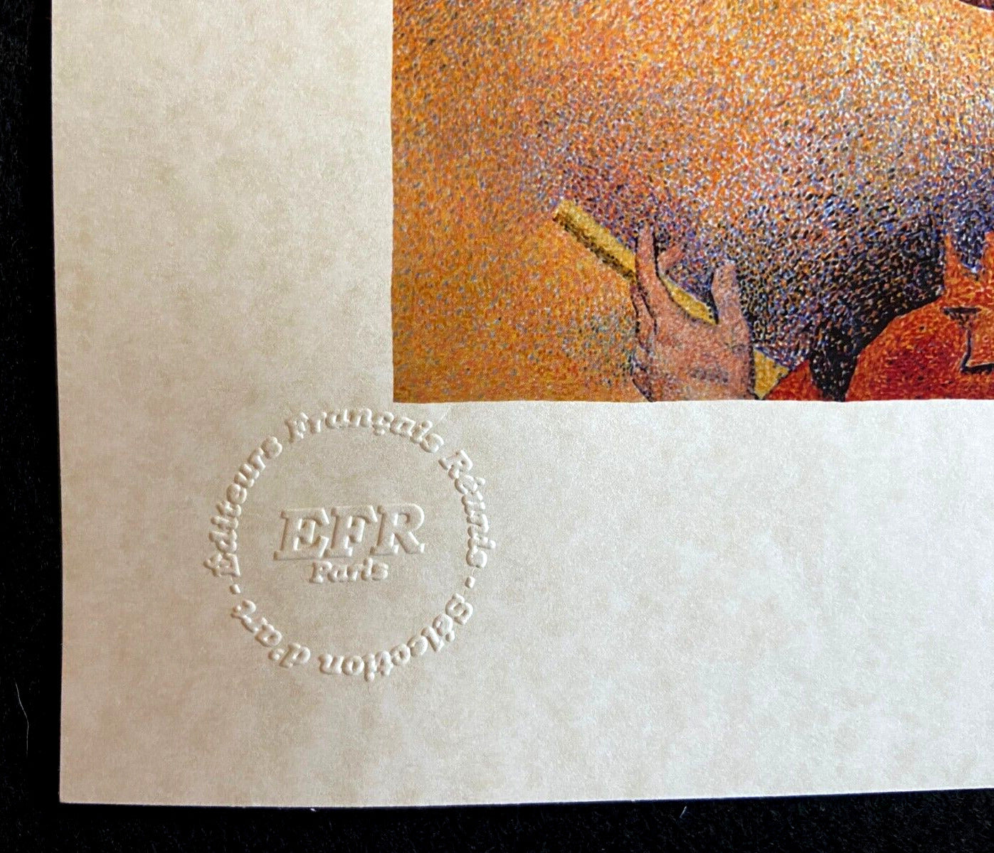 Georges Seurat Lithograph COA Original Signature