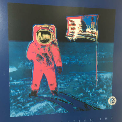 Andy Warhol Poster "Moonwalk" 20Th Anniversary Of First Lunar Landing Rare