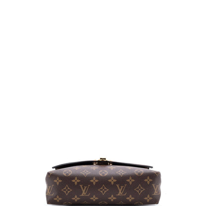 Leather Louis Vuitton Saint Placide Handbag Monogram Canvas and