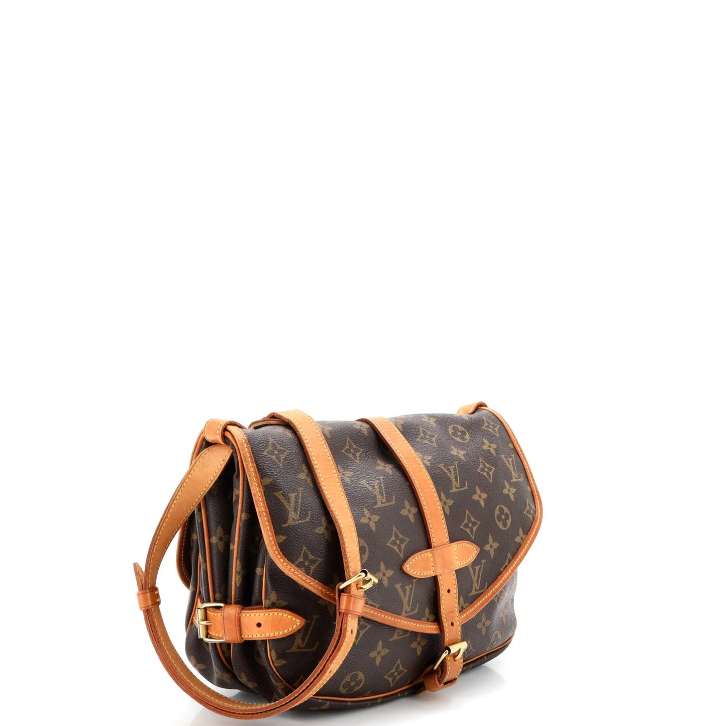 Louis Vuitton Saumur Handbag Monogram Canvas 30