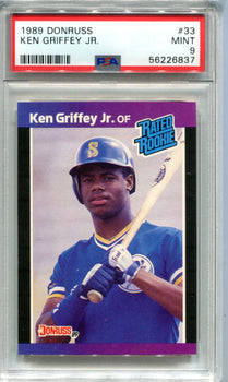 Ken Griffey Jr. 1989 Donruss #33 Psa Mint 9 Card