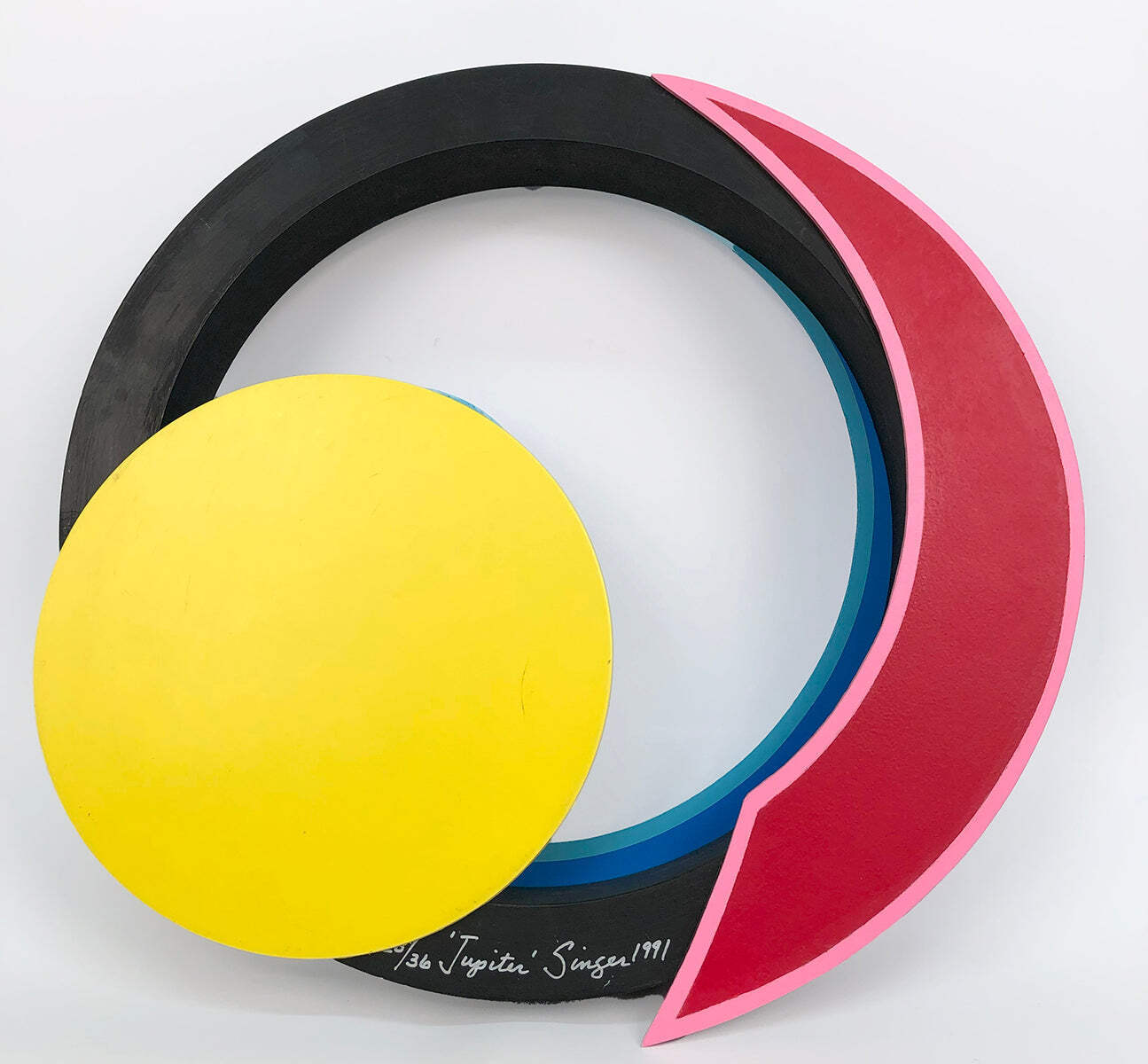 Clifford Singer Etude In Resonance (Jupiter) Signed " Sculpture Abs
