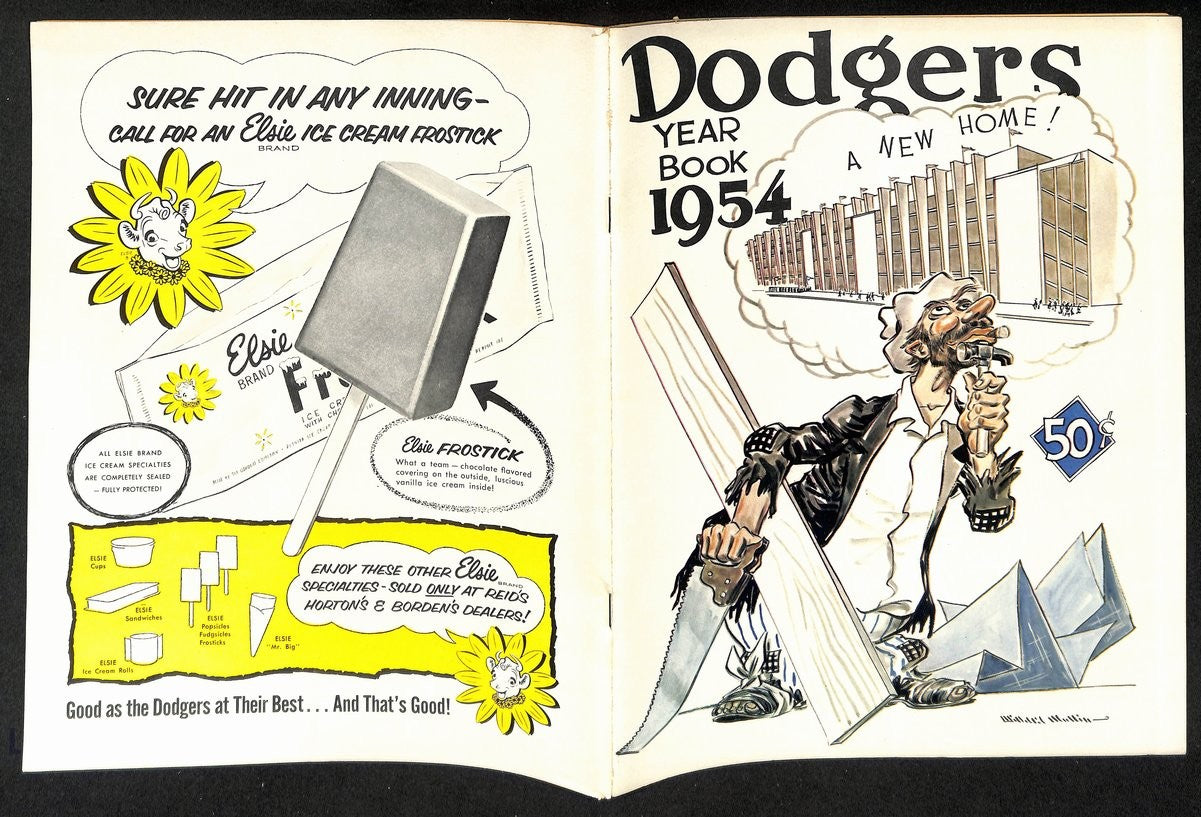 1954 Brooklyn Dodgers Baseball Yearbook 200597