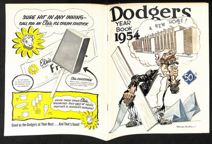 1954 Brooklyn Dodgers Baseball Yearbook 200597