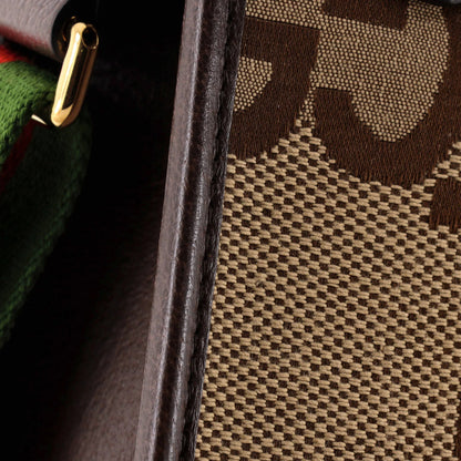 Gucci Vertical Tote Jumbo Gg Canvas Mini