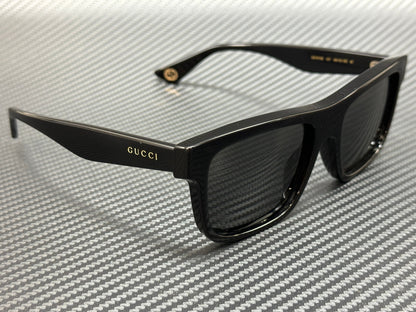 GUCCI GG1618S 001 Black Grey Men's Medium 56 mm