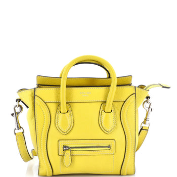 Celine Luggage Bag Grainy Leather Nano