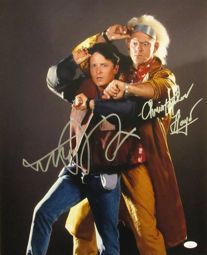 Michael J Fox/Christopher Lloyd Sign/Auto 16X20