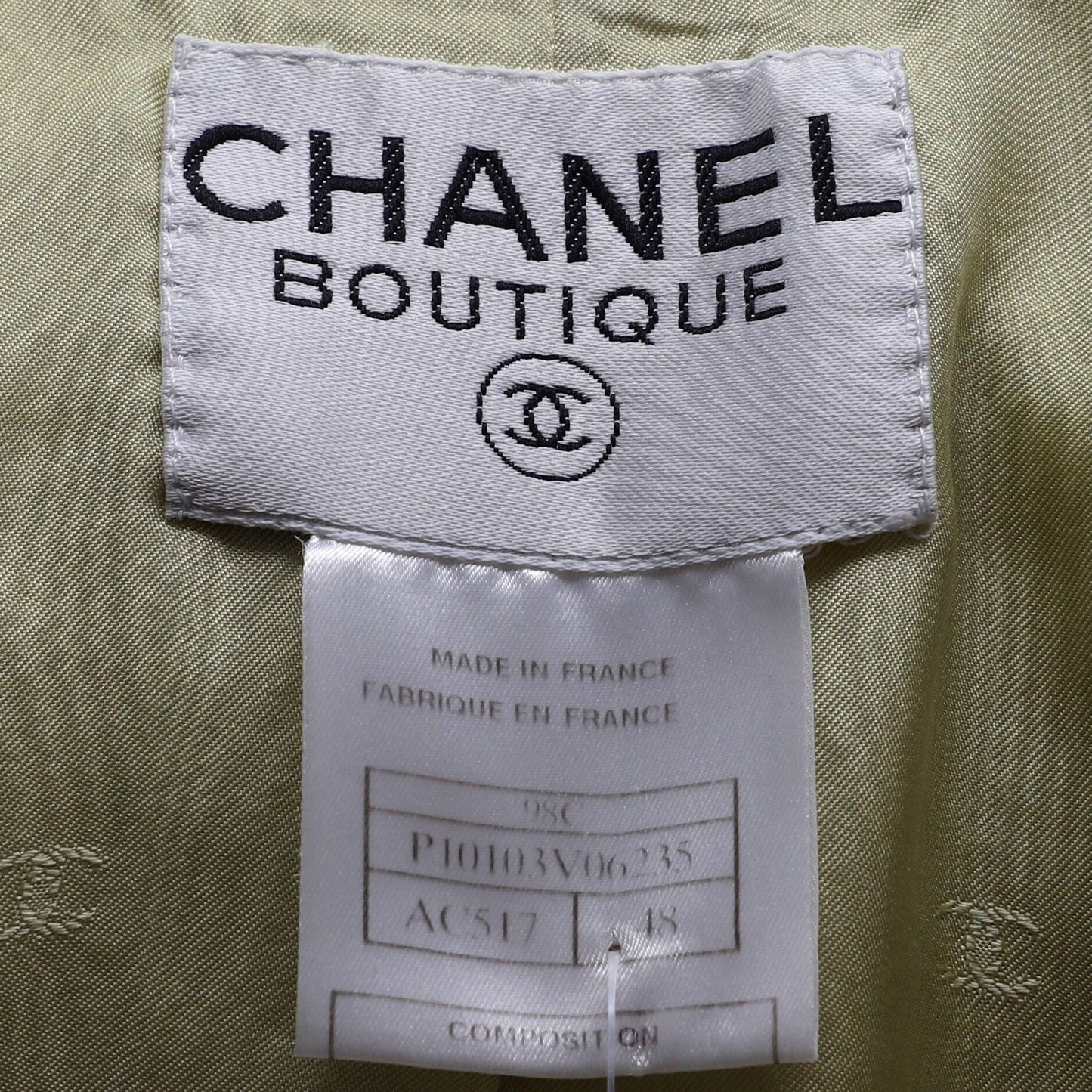 Chanel Women'S Vintage Two Pocket Long Jacket Tweed