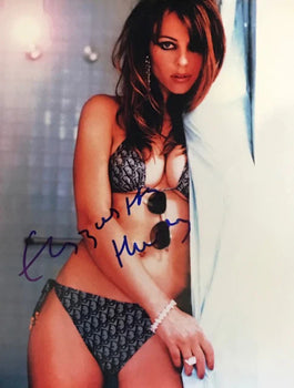 Elizabeth Hurley Autographed 8X10 Celebrity Photo