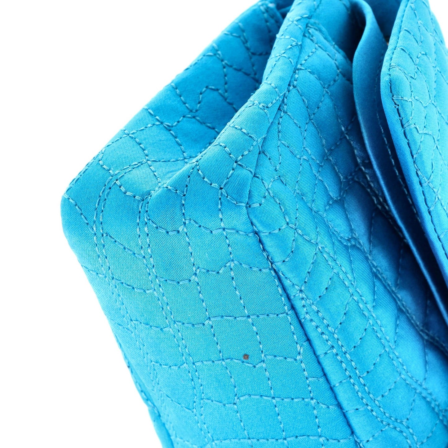 Chanel Reissue 2.55 Flap Bag Crocodile Quilted Satin East West