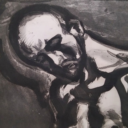 ED450 Georges Rouault "Vivre est un dur mtier" from Miserere 1922 Etching