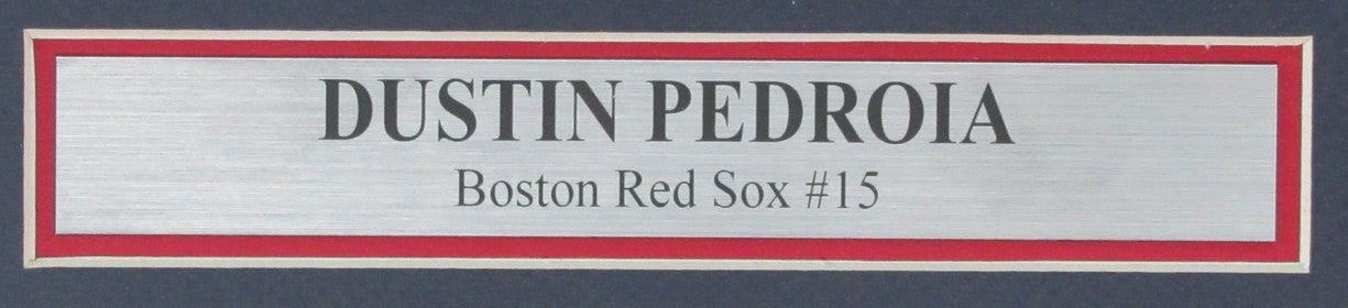 Dustin Pedroia Autographed 8x10 Photo Boston Red Sox Framed Beckett 188966