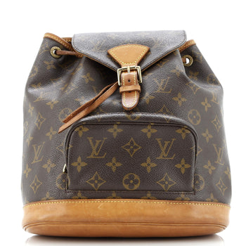 Louis Vuitton Vintage Montsouris Backpack Monogram Canvas Mm