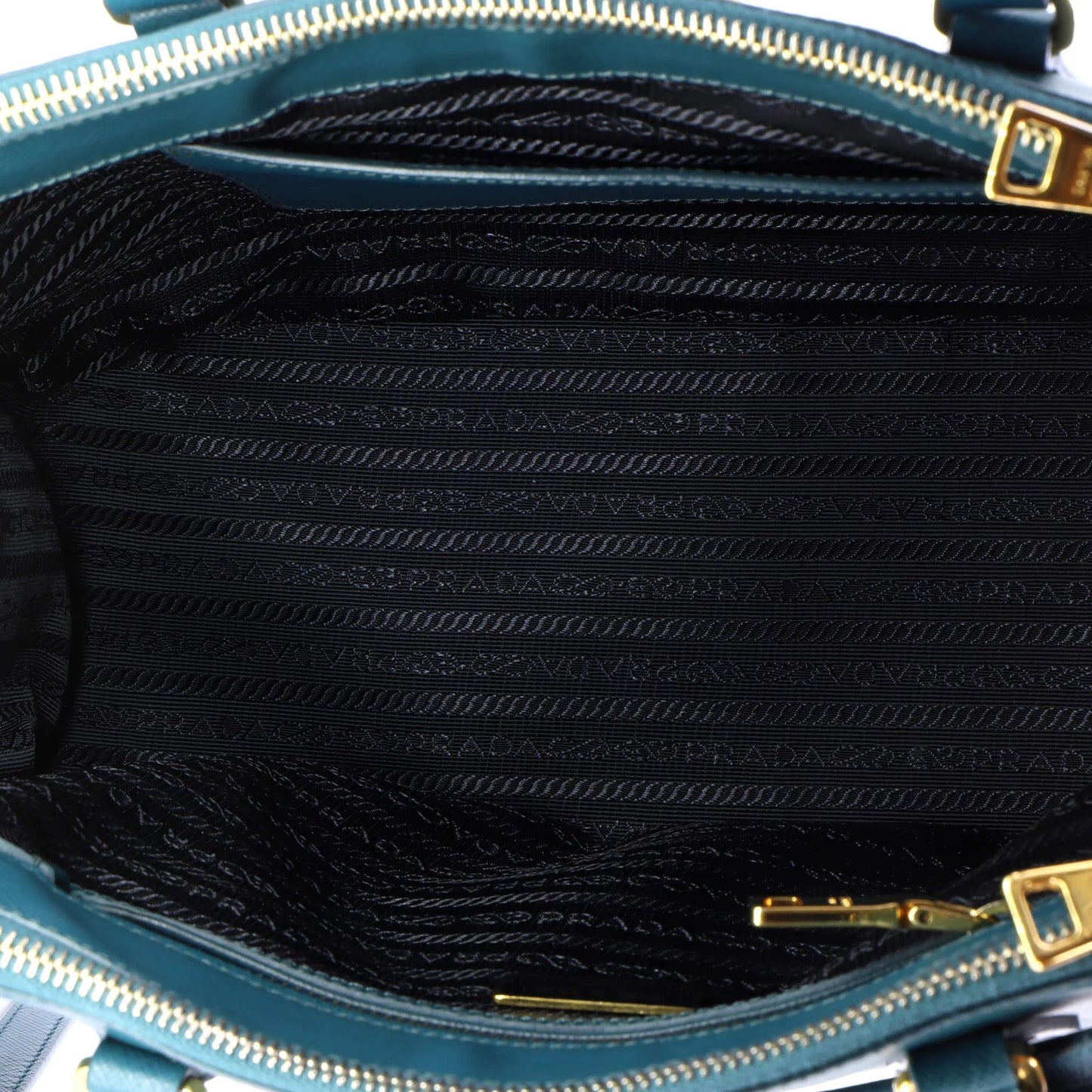 Prada Double Zip Lux Tote Saffiano Leather Small