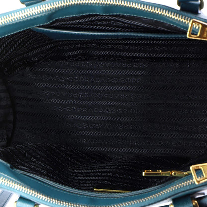 Prada Double Zip Lux Tote Saffiano Leather Small