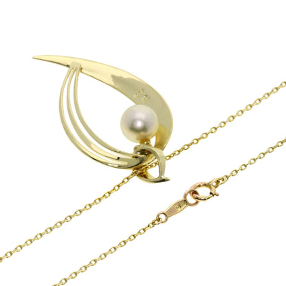 Mikimoto   Necklace Pearl Pearl K14 Yellow Gold