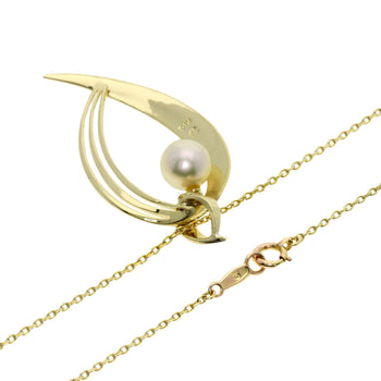 Mikimoto   Necklace Pearl Pearl K14 Yellow Gold