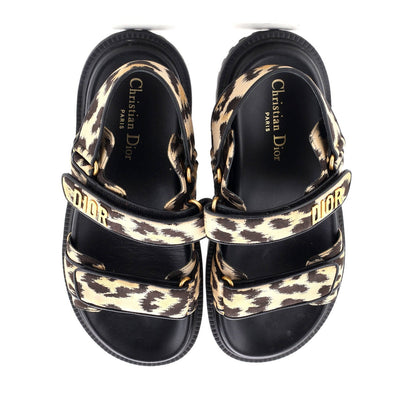 Christian Dior Women'S Dioract Sandals Printed Technical Fabric