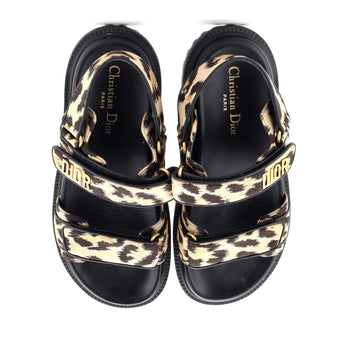 Christian Dior Women'S Dioract Sandals Printed Technical Fabric