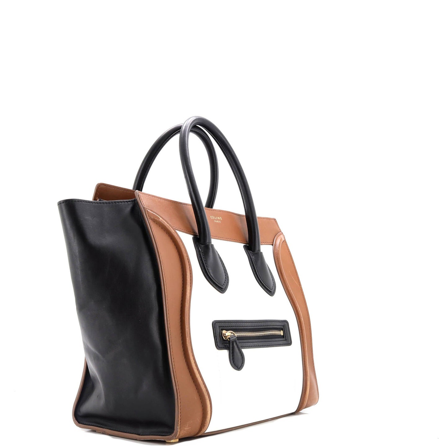 Celine Tricolor Luggage Bag Leather Micro