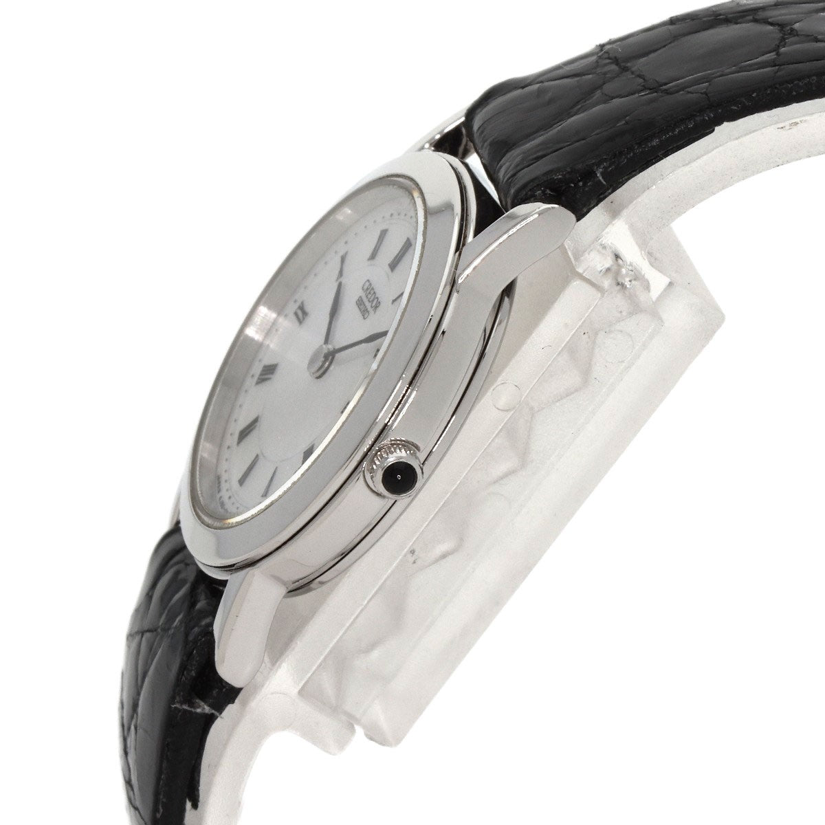 Seiko Credor Watches 4J80-0A10 Platinum Pt950/Leather