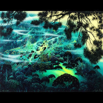 Eyvind Earle Symphonic Fantasy Serigraph 147/241 Hand-Signed, Framed
