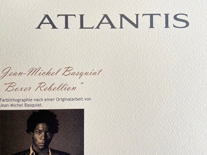 Jean-Michel Basquiat Lithograph Signed Numbered Stamp 180