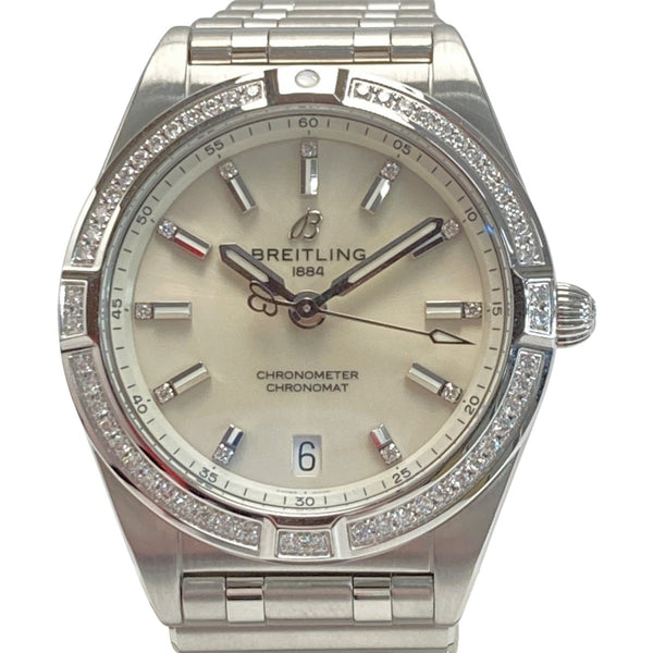 Breitling A77310 Silver Case Size 32Mm Ladies Used Watch #23111
