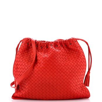 Bottega Veneta Drawstring Tassel Tote Intrecciato Nappa Medium
