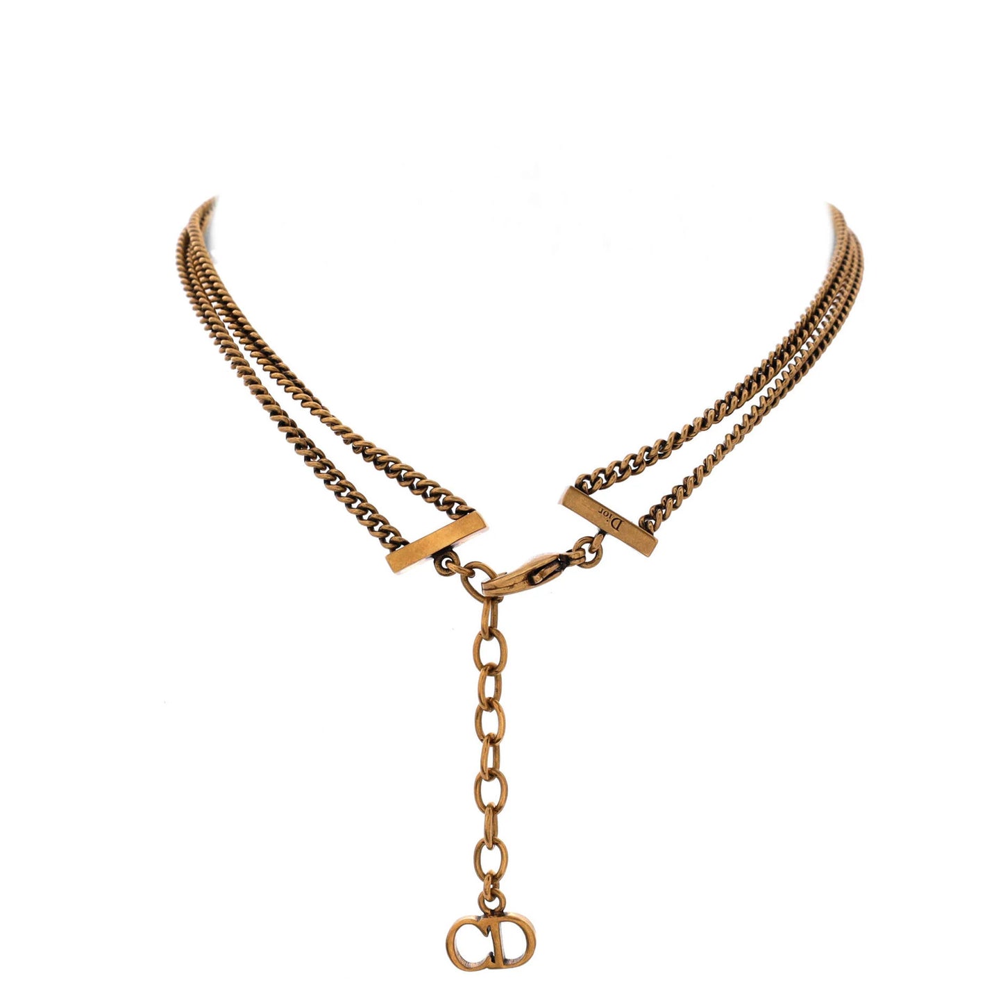 Christian Dior J'Adior Chain Choker Necklace Metal